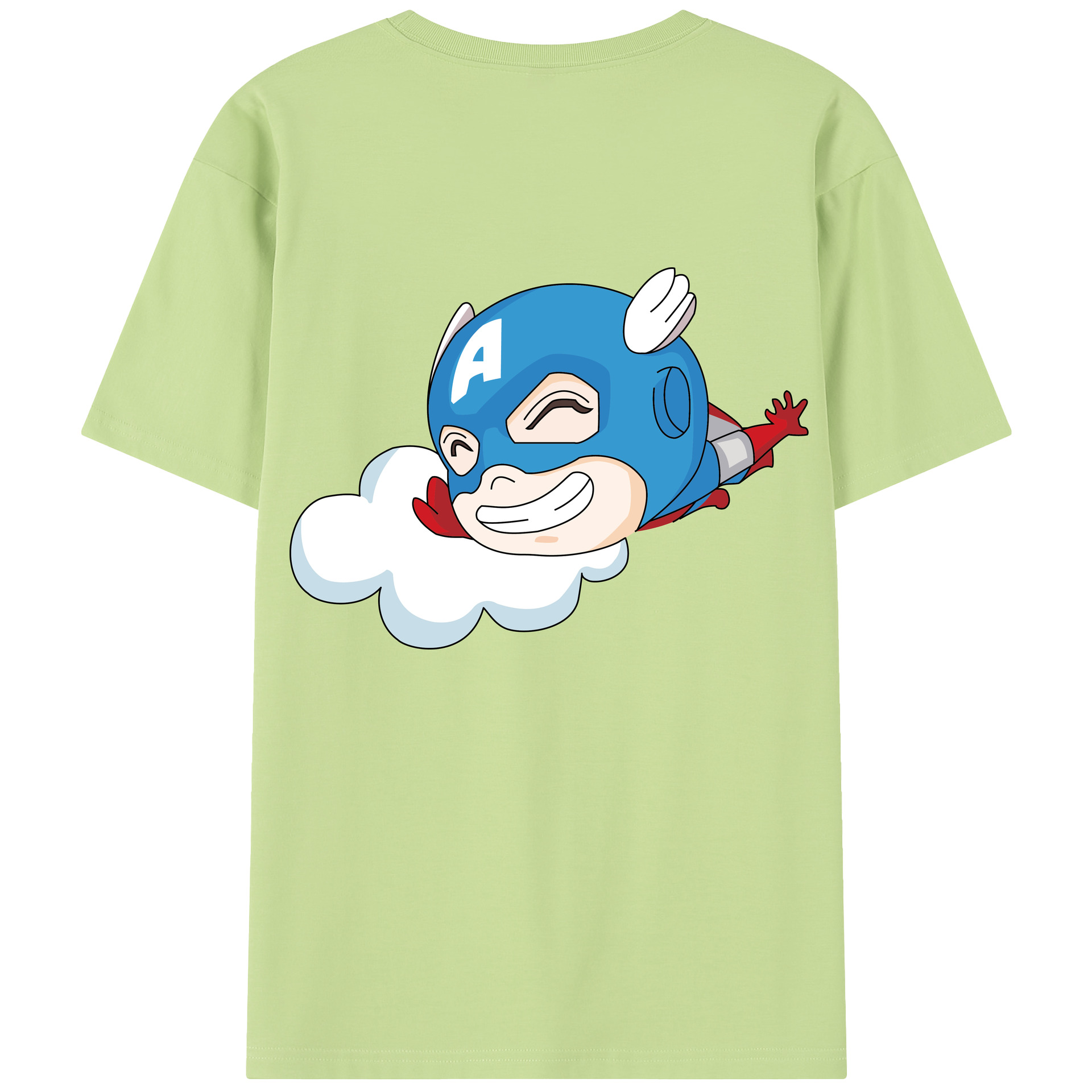 （画像用） アベンジャーズ The Avengers 綿100％半袖Tシャツ（背面プリント）